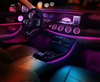 Bil Omgivende Lys For BENZ E-Klasse W213 E200 E320 LED Roterende Diskant Turbine luftskrue klimaanlægget Dekoration Atmosfære Lamper