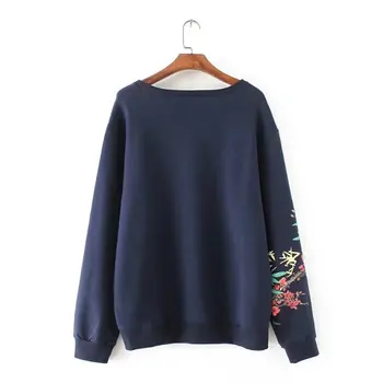 S9 Efteråret Afslappede Sweatshirts 5XL Oversize Kvinder Tøj Toppe, Mode Løs Blomster Print Hoody GL0050