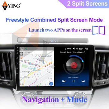 IYING Bil Radio For Toyota Highlander Kluger-2019 Mms Video-Afspiller, GPS Navigation DSP Android-10 Ingen 2din dvd-Skærm