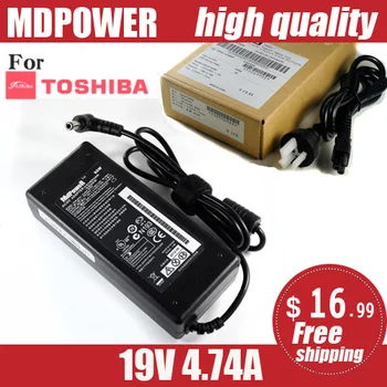 MDPOWER Til TOSHIBA Ti C660 E205 E206 C875 C875D Pro P840 P845 laptop strømforsyning AC adapter oplader ledning 19V 4.74 EN