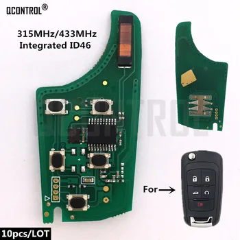 QCONTROL Bil Fjernbetjening Key Fob Elektroniske Kredsløb til Chevrolet Malibu Cruze Aveo Gnist Sejle 5Buttons Control Alarm