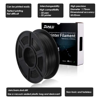 PLA Carbon Fiber Filament Hurtig Levering 1.75 mm 1 kg ingen boble 3D-Printer Filament 1KG 3D-Grafik Kunsthåndværk Udskrivning af Materiale