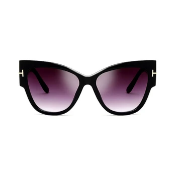 ZXWLYXGX 2019 Vintage Stor Ramme Spejl Cat Eye Solbriller Kvinder Brand Designer Gradient Linse af Høj Kvalitet Sol briller UV400
