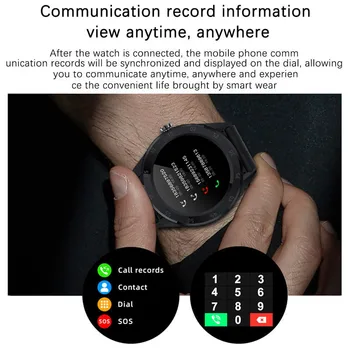LIGE Smart Ur Telefon Fuld Touch Screen Sport Fitness Ur IP68 Vandtæt Bluetooth-Forbindelse Til Android, ios smartwatch Mænd
