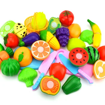 23Pcs/Set, Børn Spil Toy Hus Skære Frugt Vegetabilske Fødevarer Pretend Play House Legetøj for Børn Pædagogisk Legetøj
