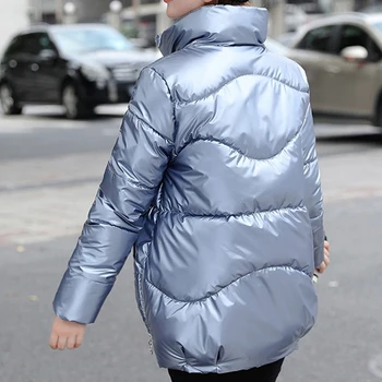 2020 mode løs efteråret vinteren parkacoats frakker koreanske thicketn jakke kvinder, Stand-up krave varm vinter tøj kvinder ropa mujer