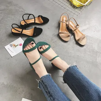 2020 sommeren nye koreanske version af den ene sko to wear kvinders sandaler, tøfler ord stranden sko åben tå sandaler kvinder