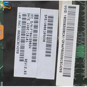 NOKOTION Til TOSHIBA Satellite A200 A203 A205 Laptop bundkort 965GM DDR2 gratis cpu 6050A2109401-MB-A02 V000109080
