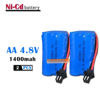 2stk 4,8 v 1400mah ni-cd batteri NICD aa-4,8 v genopladeligt batteri 1,2 v 1500mah nimh-batterier, der ikke er til biler 4,8 v RC båd toy