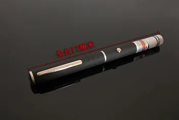 1stk HOT! De nye 2 i 1 650nm 500 m rød laser pointer ,Laser pen med stjerne hoved / kaleidoscope lys Lys Fase Gratis Fragt