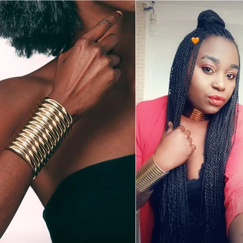 Afrikanske Bib Momenter Chokers Halskæder Til Kvinder Erklæring Metal Geometriske Krave Halskæde Indiske Smykker Boho Design UKMOC