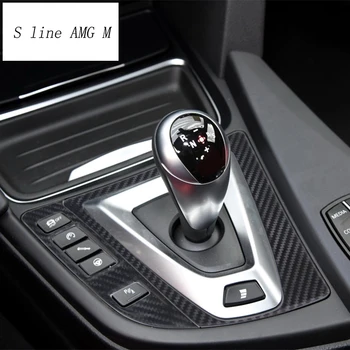 Carbon Fiber Til BMW M2 M3 M4-Bil Styling Kontrol Gear Shift Dekorative Panel Frame Cover Sticker Trim Interiør Auto Tilbehør