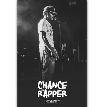 Chancen for Rapperen Chancelor Rap-Musik-Silke Kunst Plakat Wall Sticker Gave Dekoration