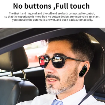 Trådløse hovedtelefon Bluetooth øretelefoner smart ur med mikrofon Armbånd touch screen Ilt Ur Band Musik, Håndfri sæt
