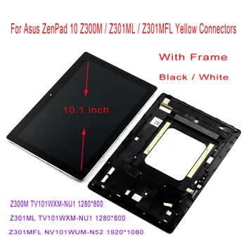 AAA Z300M P00C Z300C Z301MFL ML P00L Z300CNL P01T LCD-for Asus Zenpad 10 LCD-Skærm Touch screen Montering med Ramme Digitizer