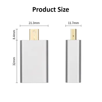 Mini DP til HDMI Adapter 1080P Forgyldt Mini Displayport til HDMI Konverter Mandlige og Kvindelige Til MacBook, Mac Pro Air Projektor
