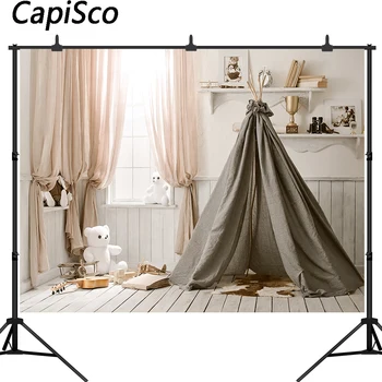 Capisco photophone hvid baggrund baby Legetøj Bære brusebad telt gardin studio indendørs barn fotografering baggrund photocall