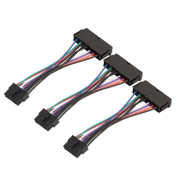 3Pcs 24pin ATX Bundkort 12 Pin Power Supply Kabel For Acer Q87H3-AM