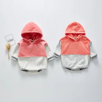 2020 Bomuld Baby Body Piger Hætteklædte Langærmet Body Baby Dreng Buksedragt Spædbarn Tøj Baby Onesie