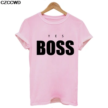 2019 Harajuku Mode Toppe For Kvinder Ja Boss Brev Grafisk Kawaii Print Koreansk Stil Fritid Vintage Komfortable O-Neck T-Shirt