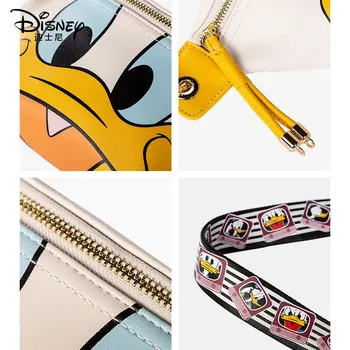 Disney 2020 Tegnefilm Donald Duck Kvinder Messenger Taske, skuldertaske Pige Nye Mode PU Rejse Kvinder Talje Bag Brystet Pose Telefon Taske