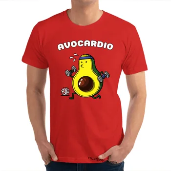 Sjove t-shirts Avocado Veganer Fitness-Træning Nyeste Animationsfilm Tshirt Udskrivning Toppe & t-Shirts Bomuld Løs T-shirts CustomTshirts Mand