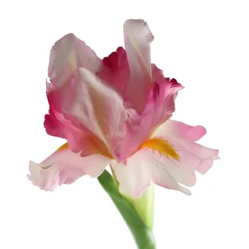 OurWarm 3stk Kunstige Iris Blomster Rigtige Touch-68cm Brud Bouquet Mariage Falske Blomst DIY Krans Hjem Bryllup Fest Dekoration