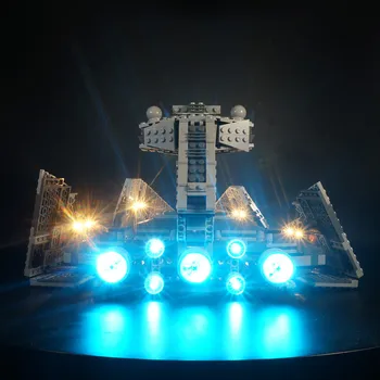 Kyglairng LED light up kit til 75055 Imperial Super Star Destroyer ( Mursten model ikke inkluderet)