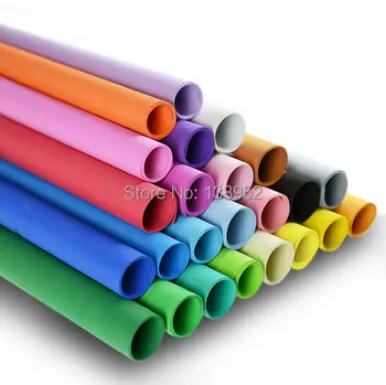 10stk/lot-50*50 CM* 0,1 cm Tyk 24color Flerfarvet Sponge-Skum Papir Fold scrapbooking Papir Craft Punch DIY Gave Decor