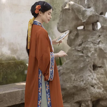 Nye Kinesiske Traditionelle Kvinder Dagligt Tøj Song-Dynastiet Gamle Klassiske Folkemusik Dans Kostumer Hanfu Kjole DQL3925