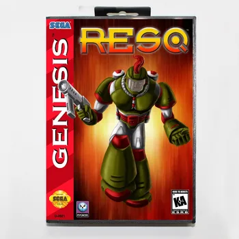 ResQ 16 bit MD Spillet Kort Med en Retail Box Til Sega Megadrive/Genesis