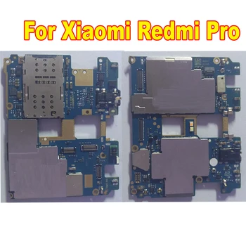 Original Testet Arbejde Bundkort For Xiaomi Redmi Pro Hongmi Pro 64GB Ulåst Bundkort Kredsløb Kort Gebyr Flex Kabel