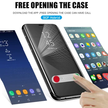 Smart Spejl-Telefon Tilfældet For Huawei P 30 P20-P30 Lite Pro Smart 2019 Dækning På Mate20 Mate 20 lite Pro Support Flip Læder etui