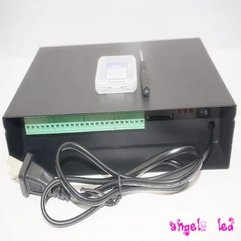 T8000 Waterproof Regntæt SD-Kort 8192Pixel Controller RGB-controller AC110-240V for dc 5 v WS2801 WS2811 LPD8806 ANTAL 8192 Pixels