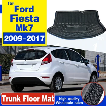 Passer Til Ford Fiesta Hatchback Boot Liner 2009-2017 Bageste Bagagerummet Mat Fragt Skuffe Til Væg-Tæppe 2010 2011 2012 2013 2016
