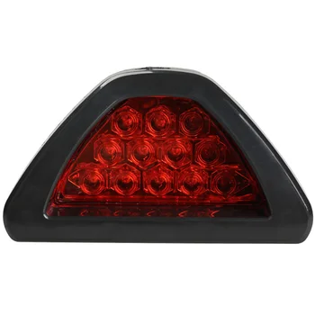 12 LED 12V DC Trekantede Røde Bil baglygte Bageste Lampe Bremse Stop Lampe F-Bedste