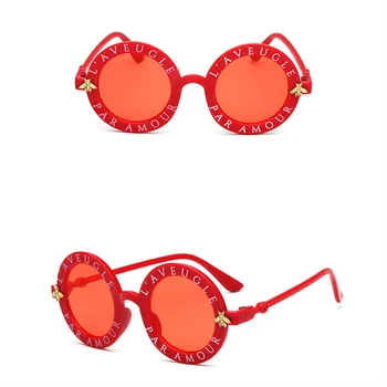ASOUZ 2020 Nye Mode, Mænd og Børn Solbriller UV400 Klassiske Retro Bee Mærke, Mænd og Børn Alfabetet Runde Briller