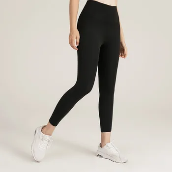 Wmuncc Tynde Yoga Bukser Kvindelige Solid Farve Quick-tørring Sport Leggings med Høj Talje Elastik Træning Hofte Løft Trænings Bukser