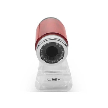 Webcam CBR CW 830M Rød, 0.3 MP, 640x480, USB 2.0, mikrofon, red 4982905