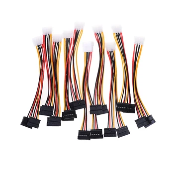 10stk 4-Pin IDE Magt Splitter 1 Mandlige og 2 Kvindelige ATA / SATA strømkabel Y Splitter Harddisk, Strømforsyning, Kabel-Computer Kabel