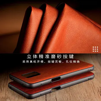 Litchi Tilfældet for Xiaomi Redmi Note 9 Pro Bemærk 9S funda luksus Læder Vintage litchi mønster hud capa Sag Telefonen
