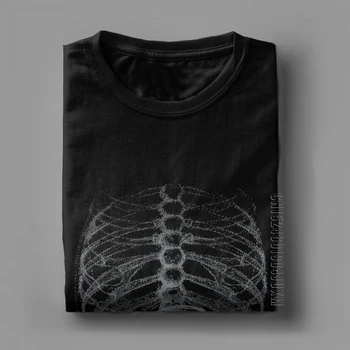 Mænd Alien Vs Predator----Fremmede Knogle Pagt Knogle----Menneskelige Krop Embryo X-Ray T-Shirts, Korte Ærmer Toppe Ren Bomuld T-Shirts