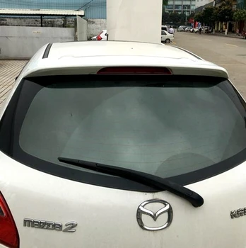 For Mazda 2 M2 2006 til 2012 hatchback bil bagfra wing spoiler, høj kvalitet ABS Materiale spoiler Primer eller hvilken som helst farve til Mazda