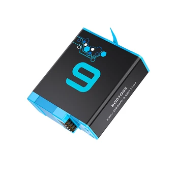GoPro 9 Batteri og Go pro Hero 9 USB-Intelligent Digital Display Hurtig Oplader Til GoPro Hero 9 Sport Kamera Batteri Tilbehør.