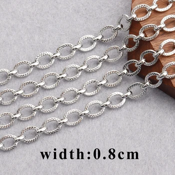 GUFEATHER C146,diy kæde,rhodineret,18k forgyldt,0,3 mikron,kobber，håndlavede,diy armbånd, halskæde,smykker at gøre,1m/masse