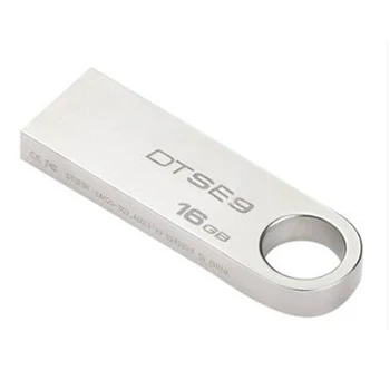 Original Kingston mini USB 2.0 USB-Flash-Drev 32GB Pen-Drev 16GB, 8GB Metal Materiale DTSE9H Flash USB-Stick Nøgler