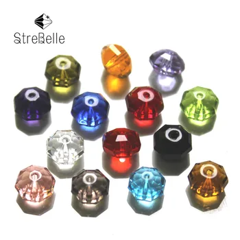StreBelle 8*6mm tjekkiske Krystal Perler Rondelle Facetteret Smykker Resultater Spacer Perler, Tilbehør