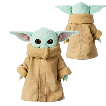 Kawaii 30cm Disney Baby Yoda Plys Legetøj Star War opgav designet Søde Baby Yoda Grogu Fyldte Bløde Dukker Legetøj til Dreng Pige Gaver