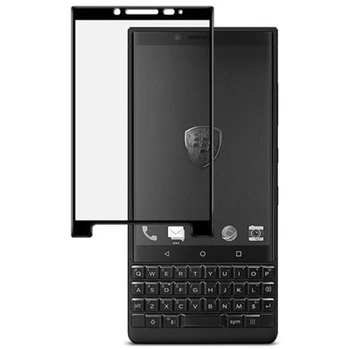 Sort Kant Hærdet Glas Skærm Protektor til Blackberry-NØGLE2 Klar Glossy Front Film Vagt for Blackberry KEYtwo med Pakke