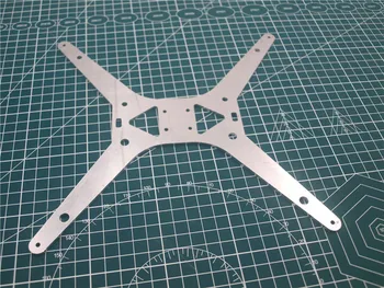1stk aluminium MGN12H bed støtte til Tevo Tarantula 3D-printer dele 3 mm tykke metal Y transport plade